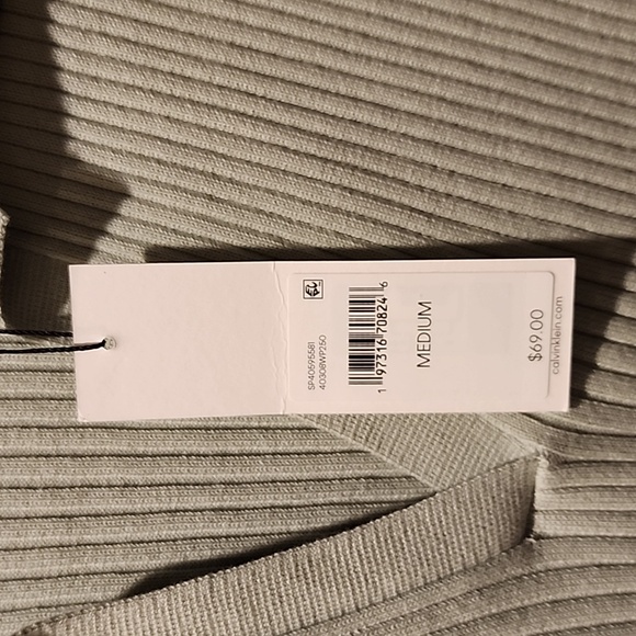 Calvin Klein Short Sleeved Collared Sweater - Picture 2 of 5